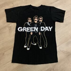 Green Day Hella Mega Tour 2021 Black T-Shirt Mens Small Graphic Band Tee Concert